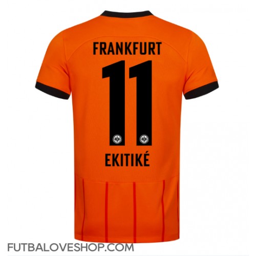 Dres Eintracht Frankfurt Hugo Ekitike #11 Tretina 2024-25 Krátky Rukáv